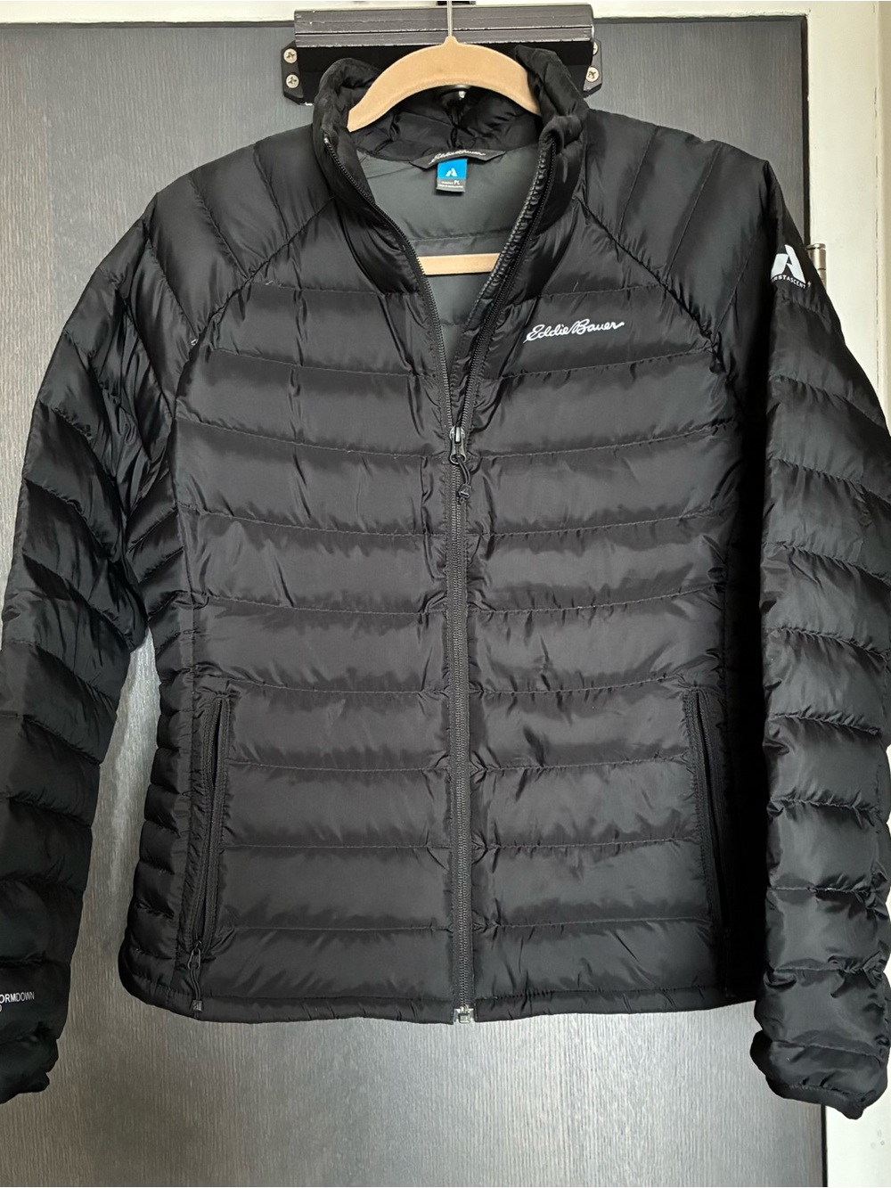 Eddie Bauer Black Lightweight Quilted Puffer Jacket